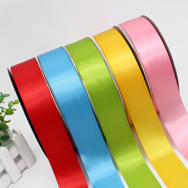 Printed/Plain Single faced Satin Ribbons, Size: 3mm To 100mm at Rs