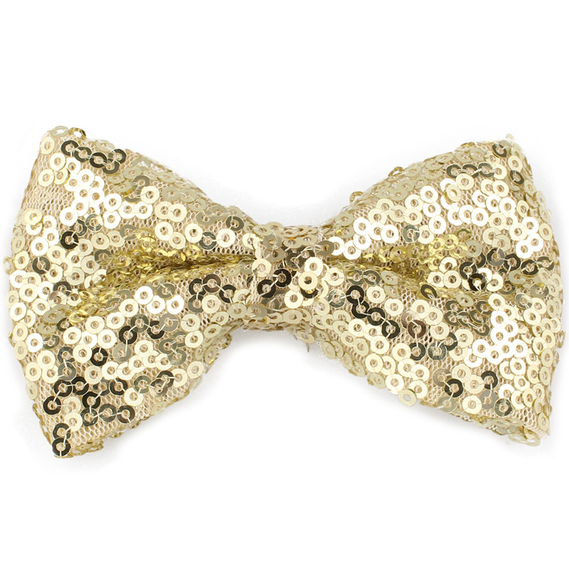 Ready Stock 3.5'' Sequin Bow Tie For DIY | MingRibbon.com