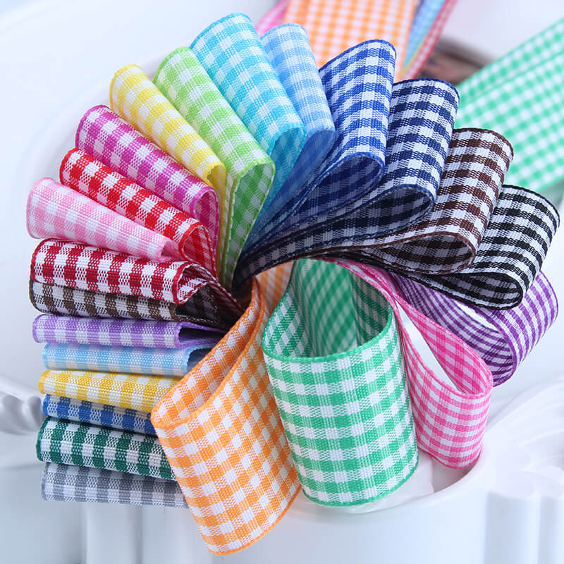 plaid ribbon wholesale