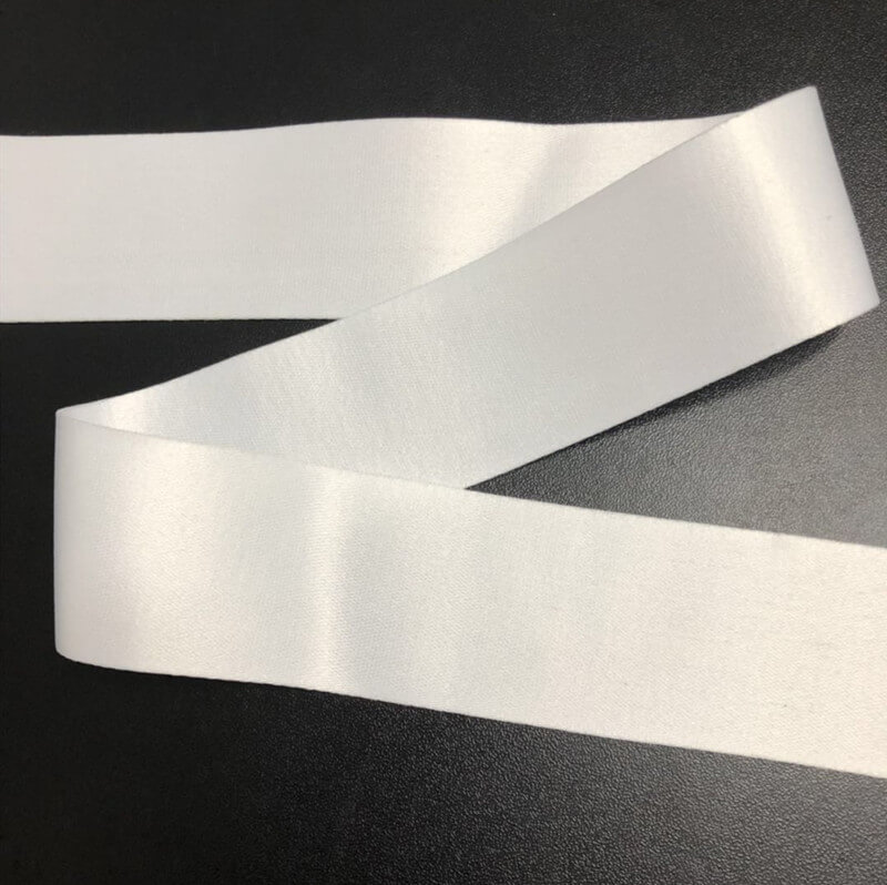 MingRibbon High Density 38mm White Ribbon For Sublimation, 1.5 Inches Blank  Sublimation Ribbon