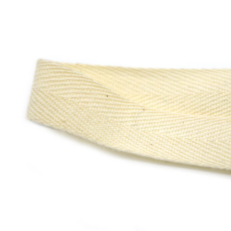 White Herringbone Ribbon